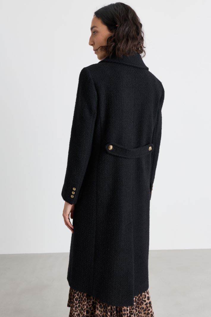 Abrigo de bouclé - NEGRO - Intrend - 4