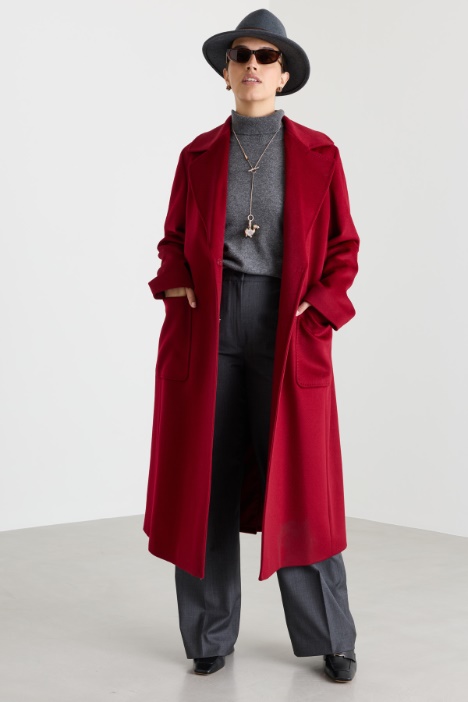 Drap Coat with Oversized Patch Pockets - Intrend