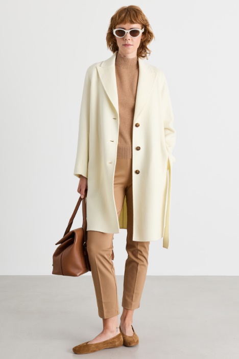Belted double-faced coat - Intrend