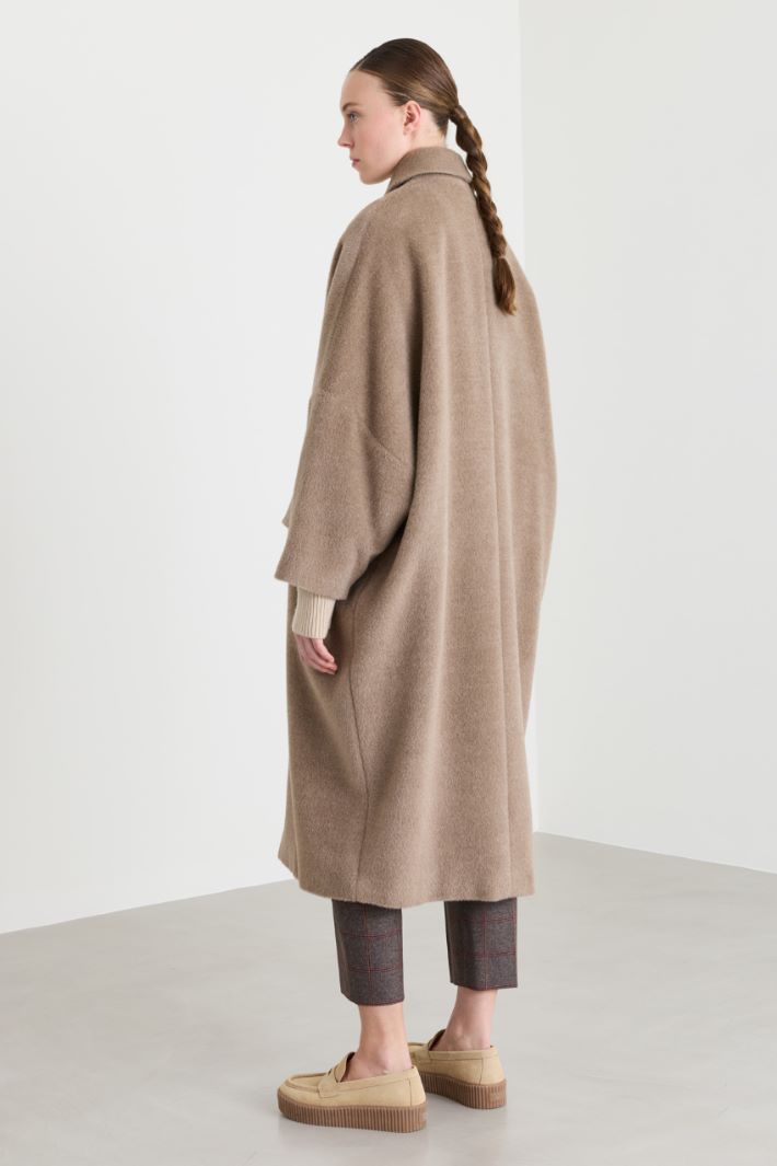 Cocoon coat - CAMEL - Intrend - 4