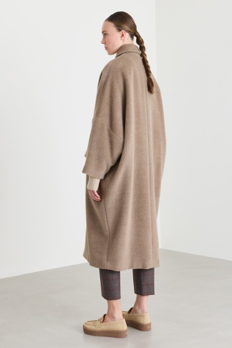 Cappotto cocoon in alpaca