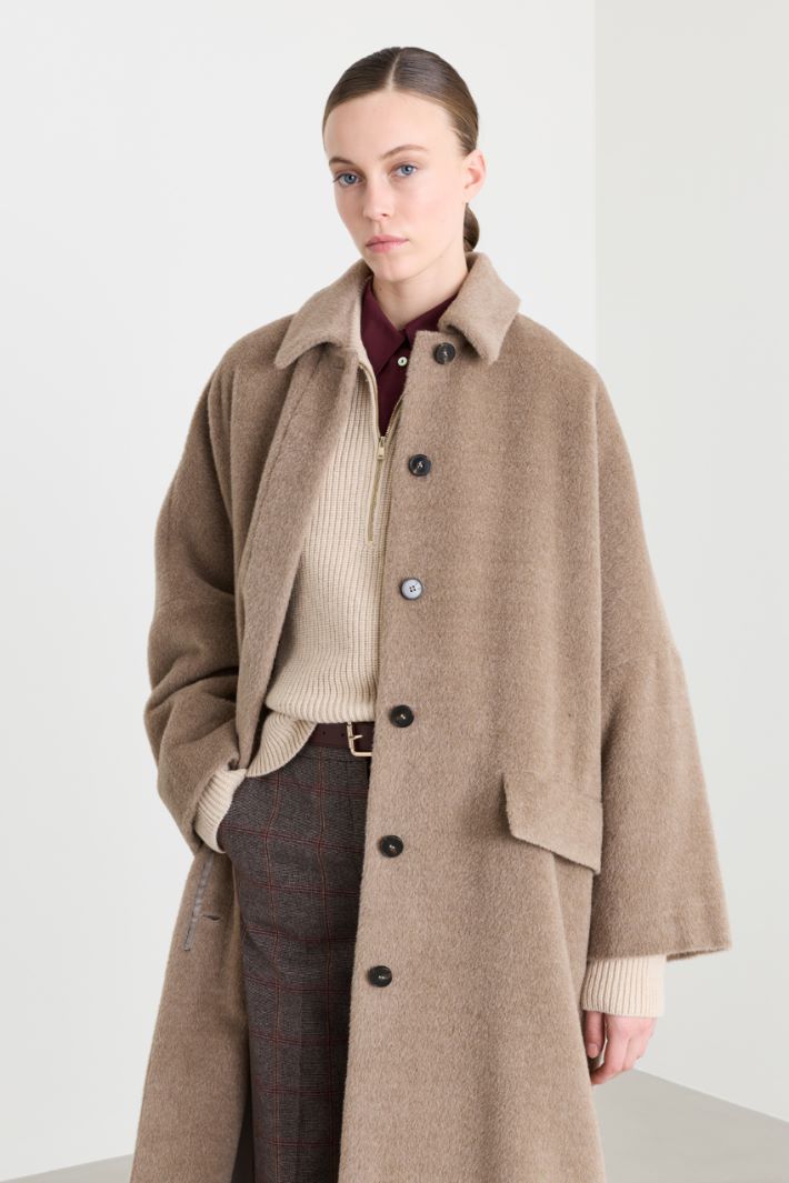Cocoon coat - CAMEL - Intrend - 2