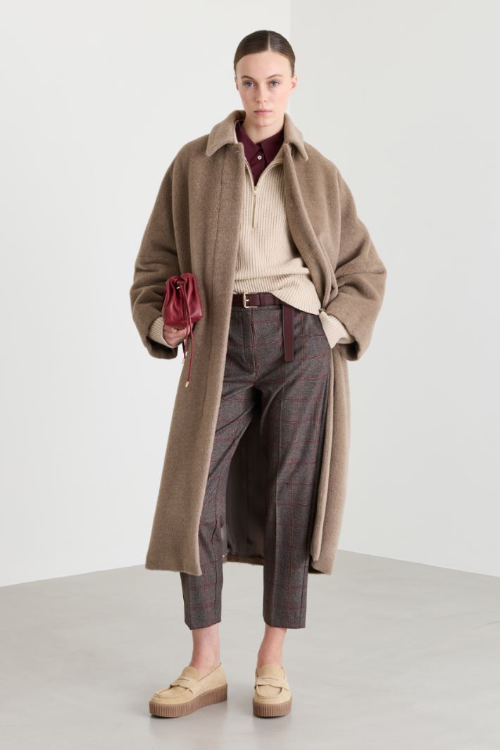 Cocoon coat - CAMEL - Intrend