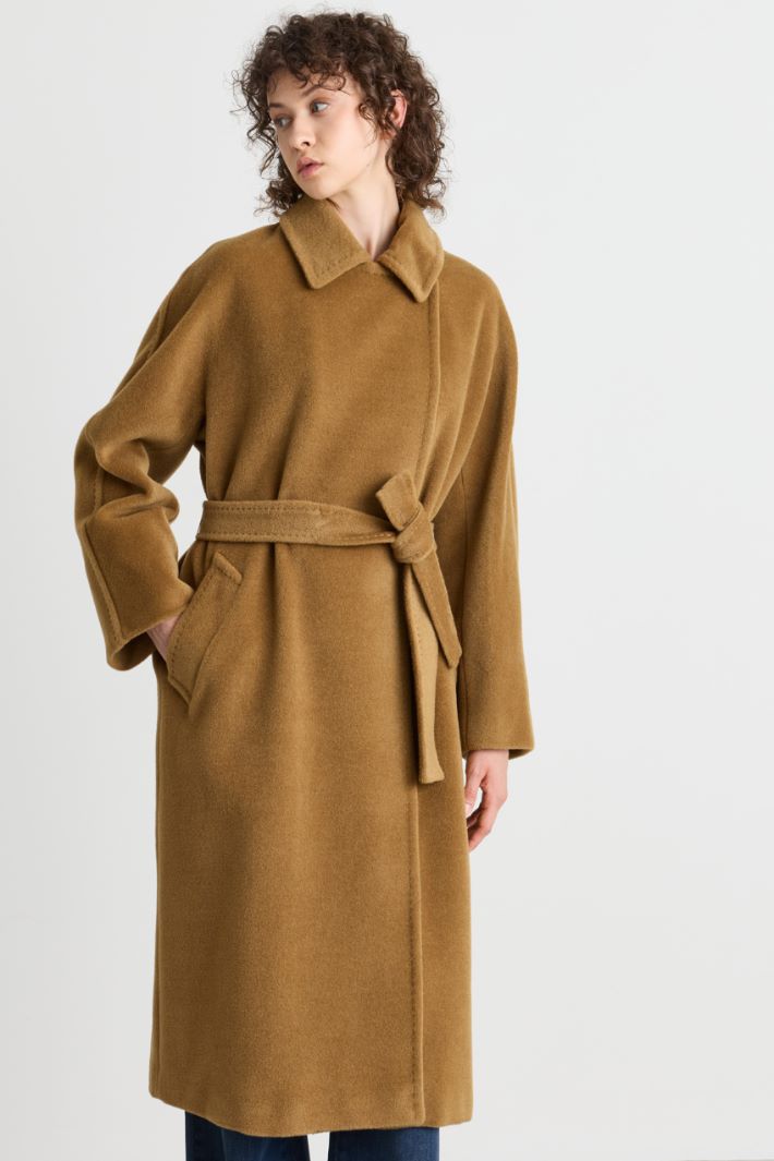 Cappotto doppiopetto in beaver - CAMMELLO - Intrend - 2