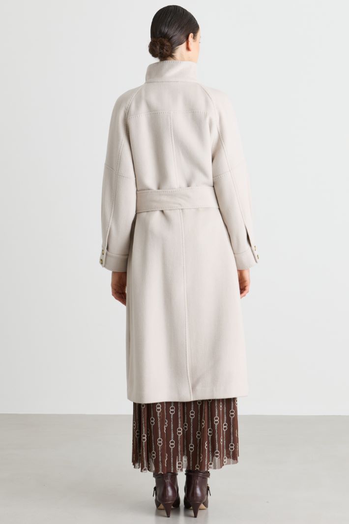 Manteau à col montant - BEIGE - Intrend - 4