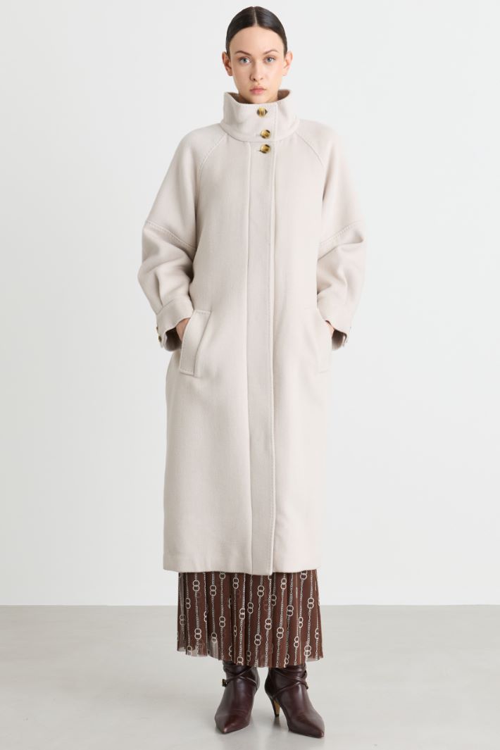 Manteau à col montant - BEIGE - Intrend - 2