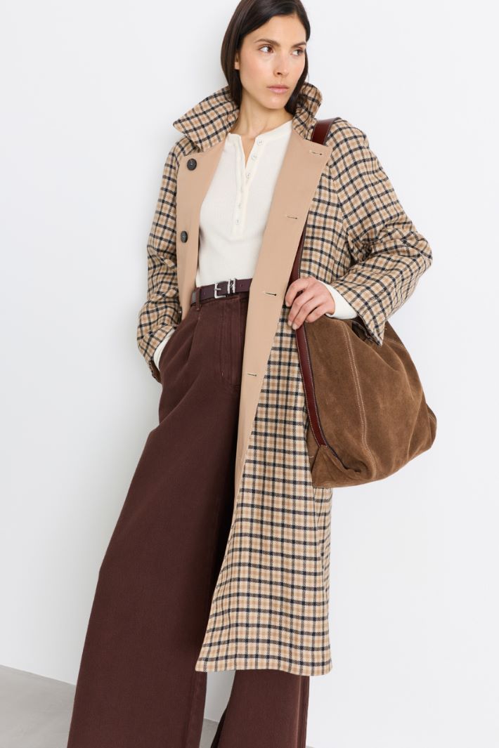 Trench en gabardine stretch - CHAMEAU - Intrend - 2
