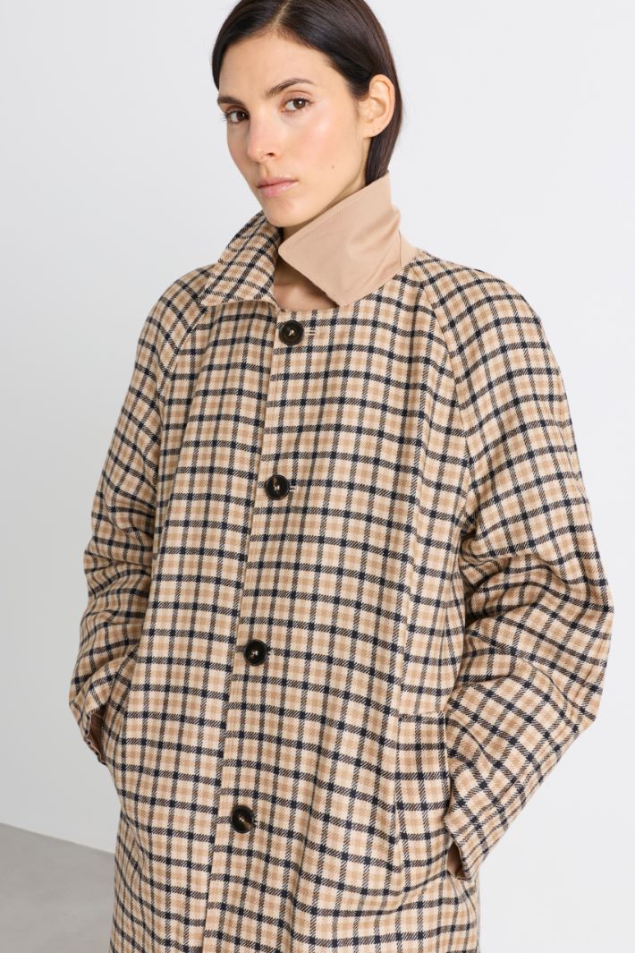 Trench en gabardine stretch - CHAMEAU - Intrend - 3