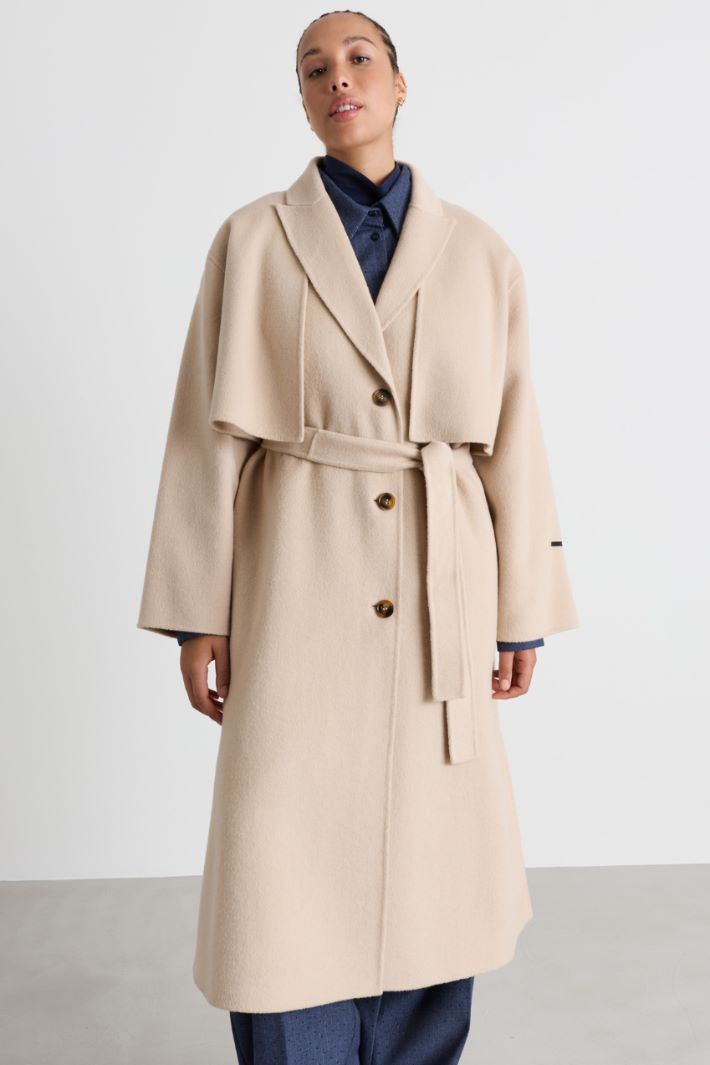 Cappotto e gilet lungo in double - BEIGE - Intrend - 2
