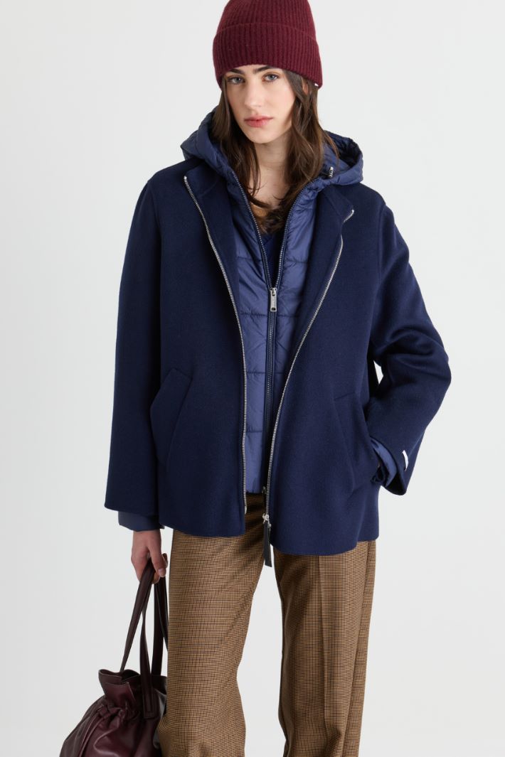 Cappotto corto con imbottitura staccabile - BLU - Intrend - 2