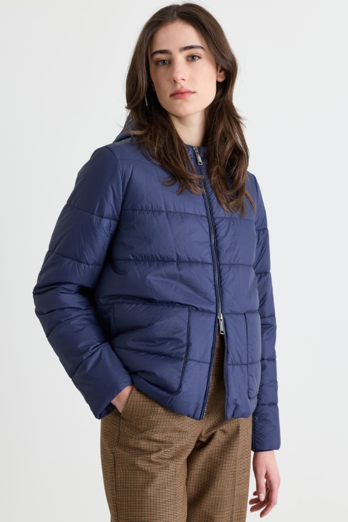Cappotto corto con imbottitura staccabile - BLU - Intrend - 3