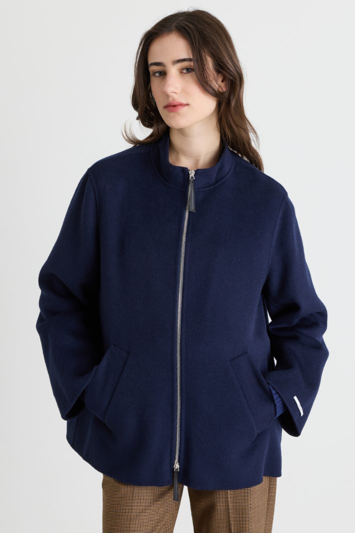 Cappotto corto con imbottitura staccabile - BLU - Intrend - 4