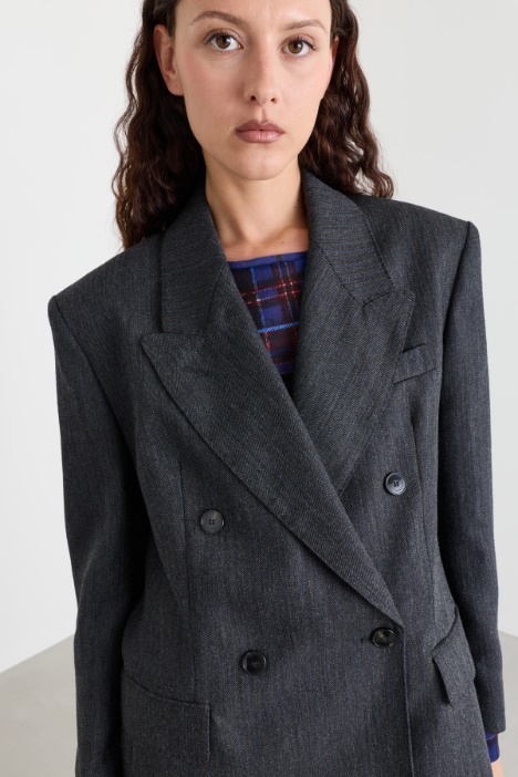 Blazer doppiopetto in lana