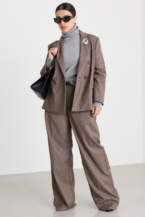 Blazer cruzado de franela - Intrend