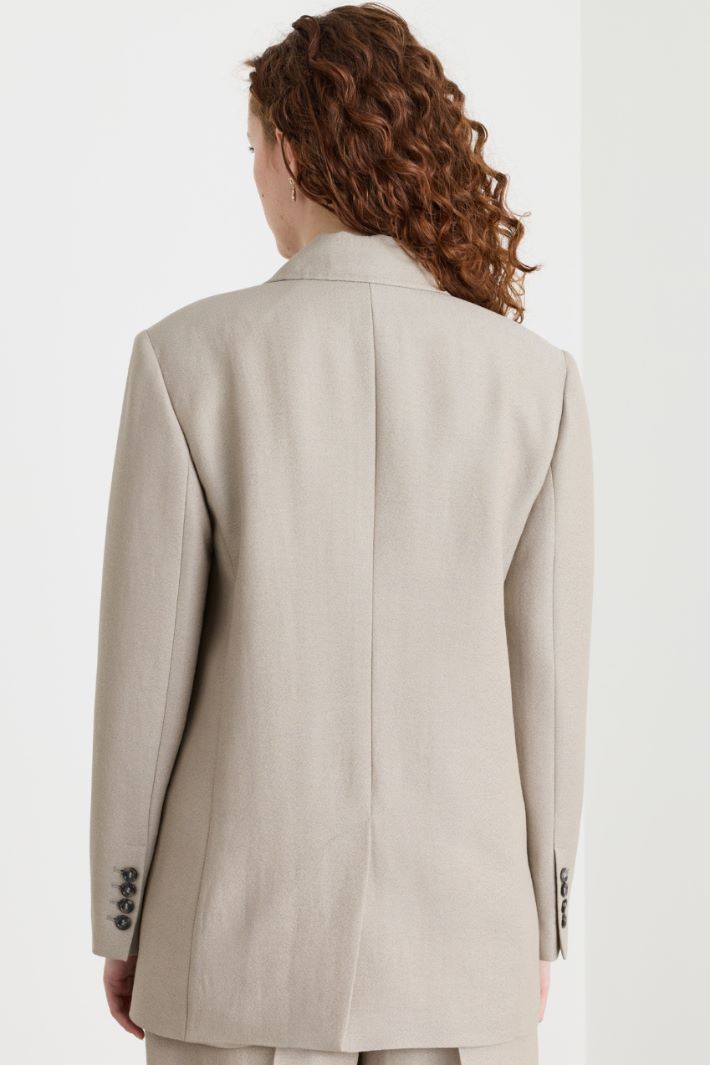 Oversized Deconstructed Blazer - GREY - Intrend - 4