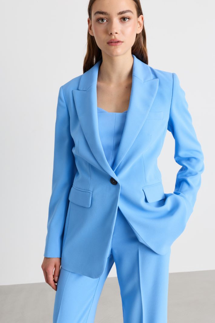 Single-Button Blazer - LIGHT BLUE - Intrend - 2
