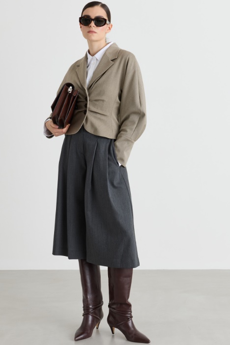 Blazer crop entallado - Intrend