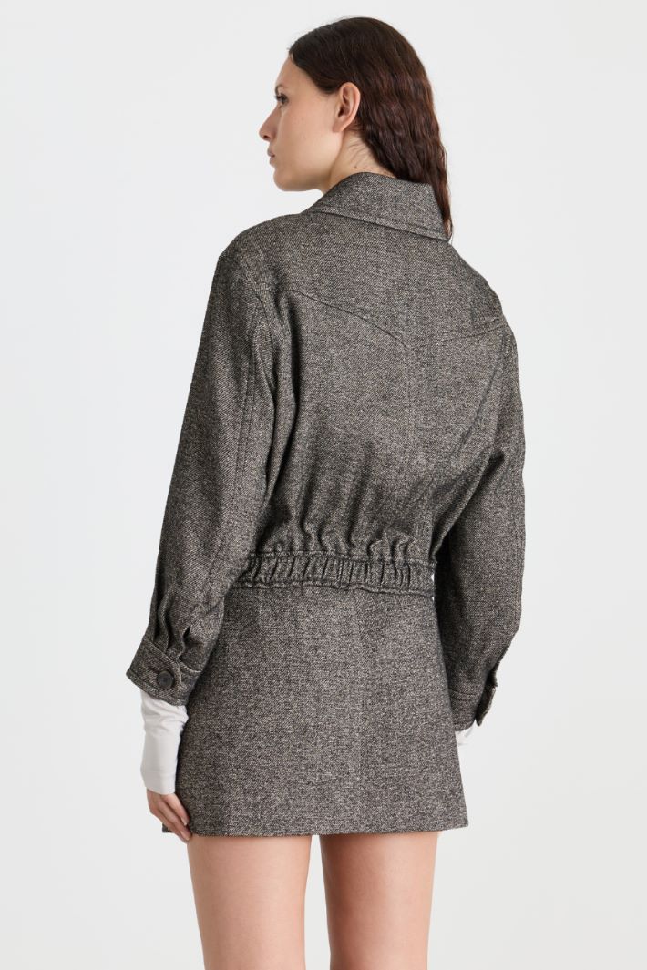 Tweed jacket - GREY - Intrend - 4