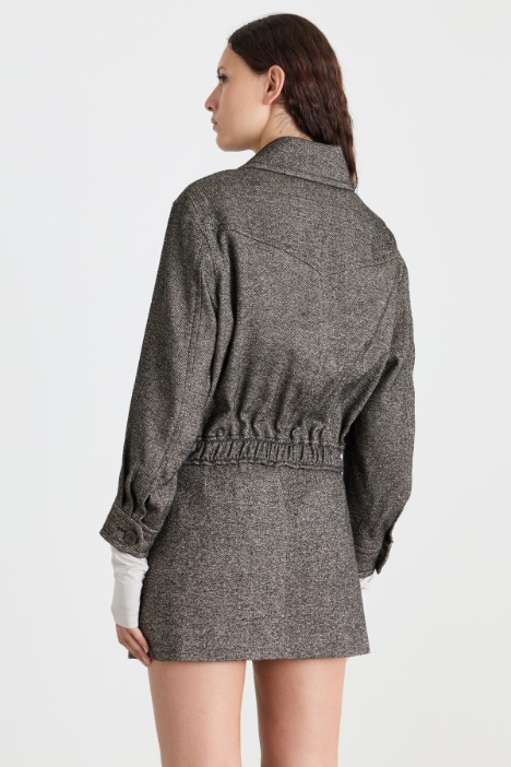Giacca in tweed di misto lana