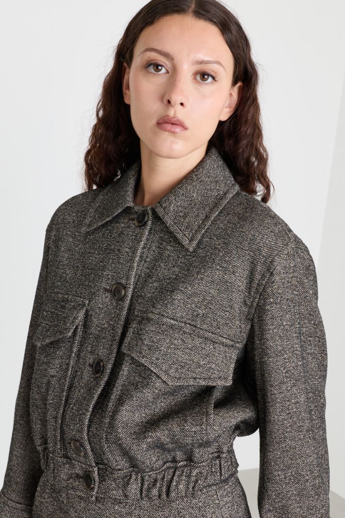 Tweed jacket - GREY - Intrend - 3