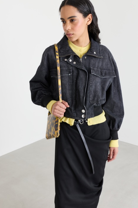 Denim bomber jacket - Intrend