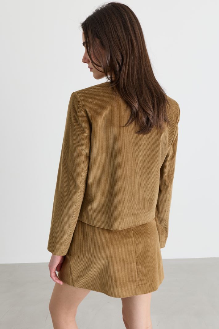 Boxy corduroy jacket - BEOWN - Intrend - 4