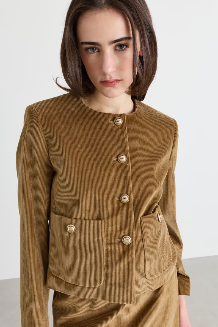 Boxy corduroy jacket - BEOWN - Intrend - 3