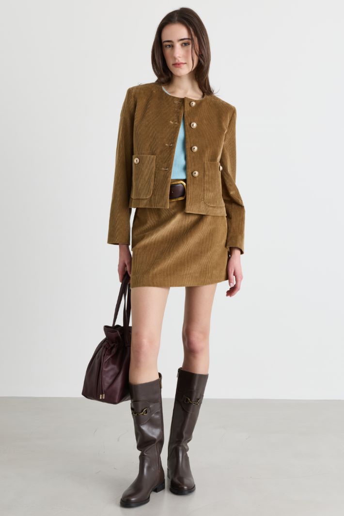 Boxy corduroy jacket - BEOWN - Intrend