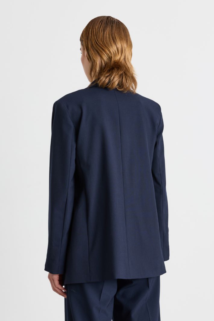 Open-front blazer - BLUE - Intrend - 4