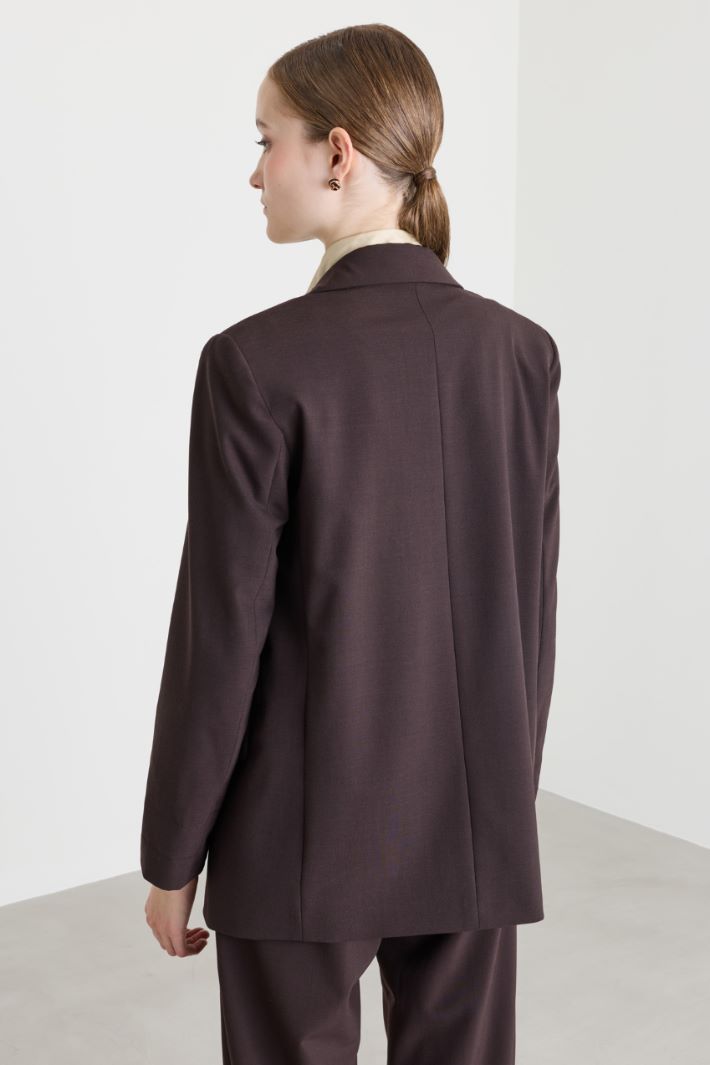 Open-front blazer - BROWN - Intrend - 4