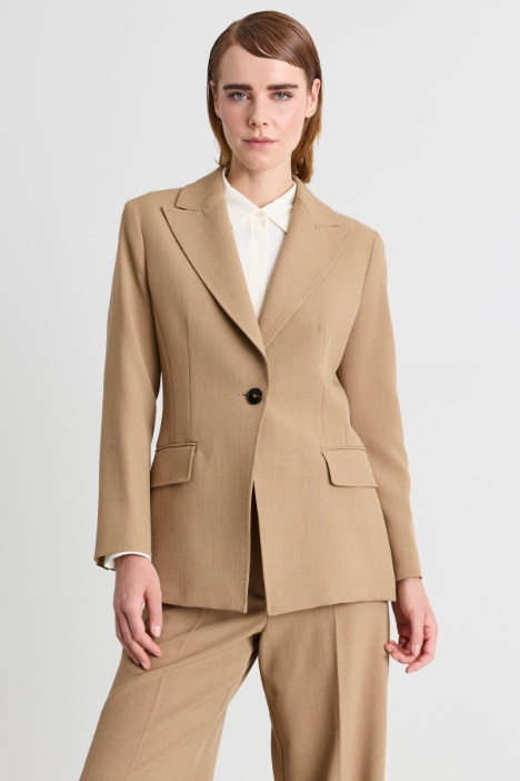 Stretch canvas blazer - Intrend