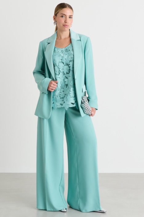 Blazer de satén mate - Intrend