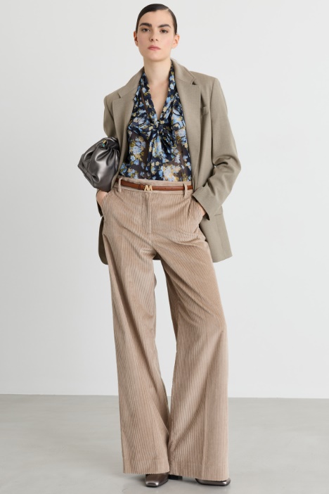 Blazer de sarga elástica - Intrend