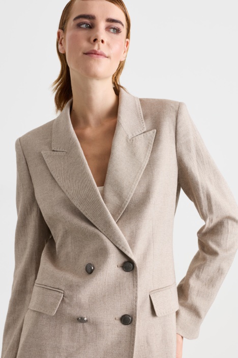 Blazer doppiopetto in saglia