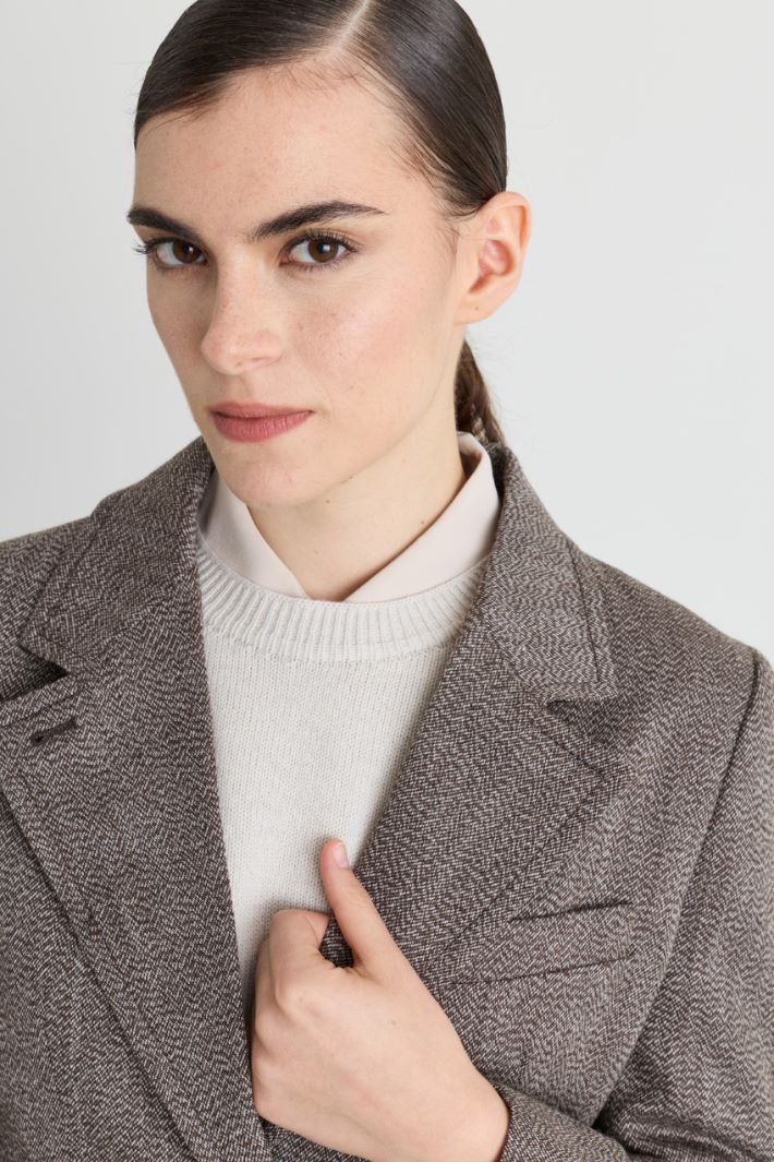 Fitted blazer - BROWN - Intrend - 3