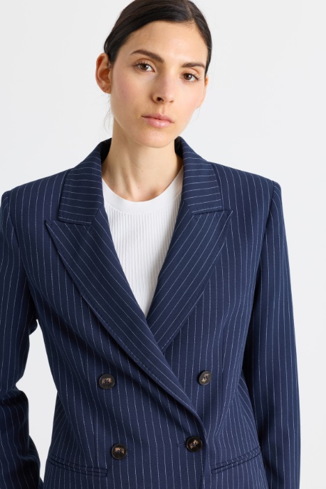 Blazer in tela di misto viscosa stretch