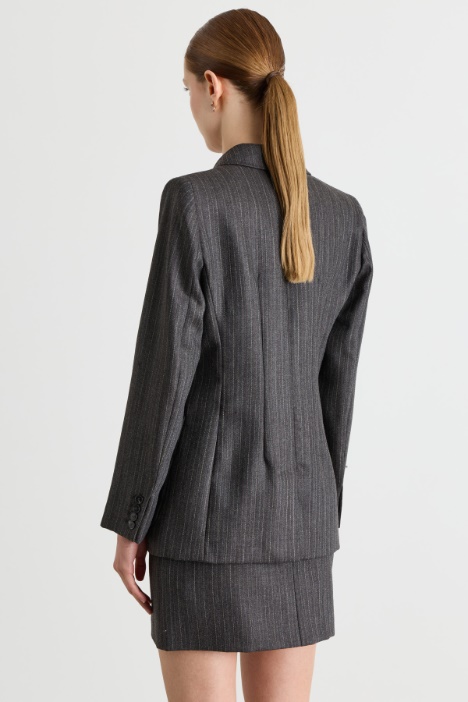 Blazer doppiopetto in pura lana