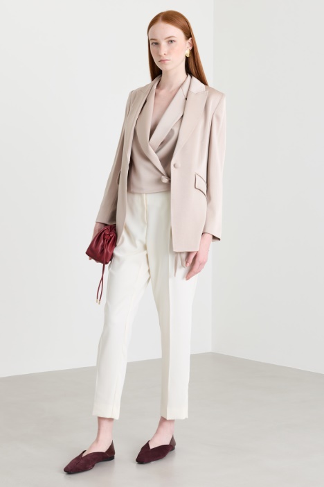 Blazer de raso - Intrend