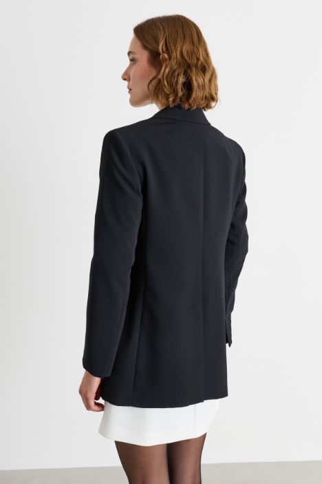 Blazer doppiopetto in crepe