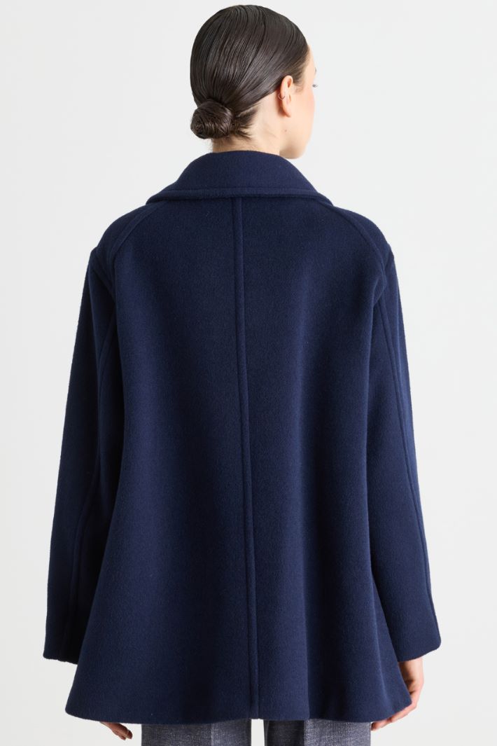 Manteau à col montant - BLEU - Intrend - 4