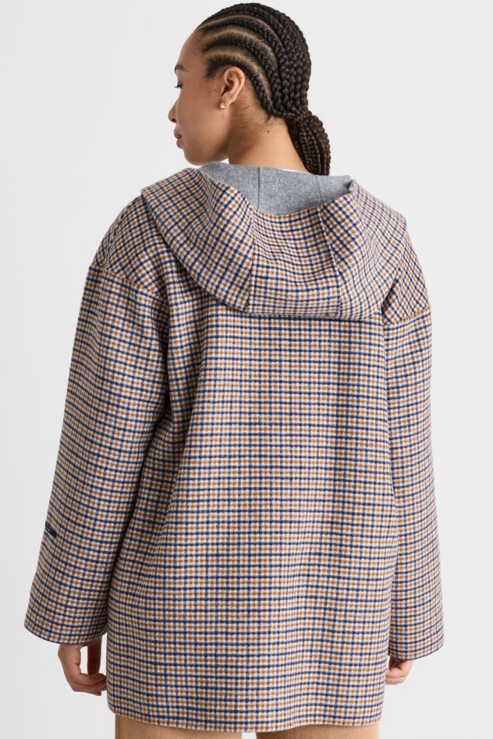Reversible double-faced coat - BLUE CAMEL - Intrend - 4