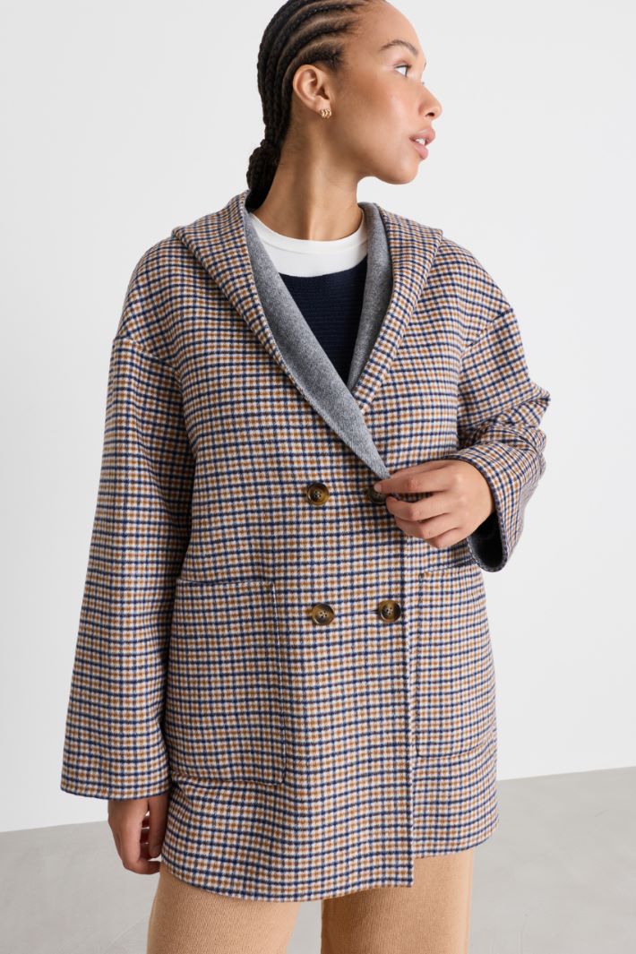 Reversible double-faced coat - BLUE CAMEL - Intrend - 2