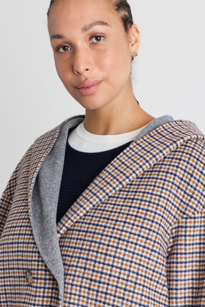 Reversible double-faced coat - BLUE CAMEL - Intrend - 3
