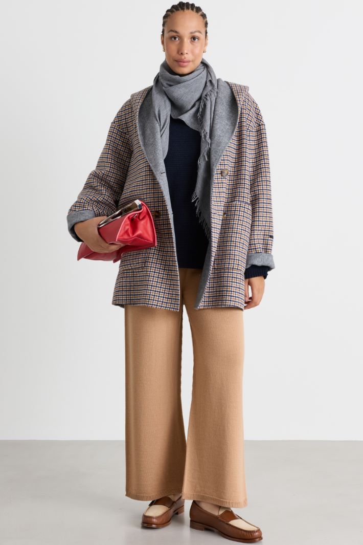Reversible double-faced coat - BLUE CAMEL - Intrend