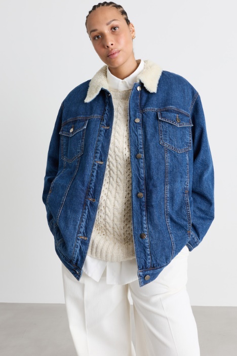 Veste en jean fourrée - Intrend