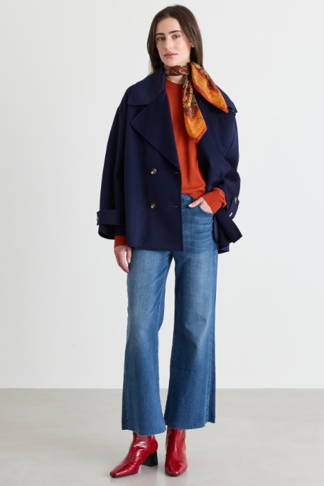 Chaquetón de doble botonadura con alamares - Intrend