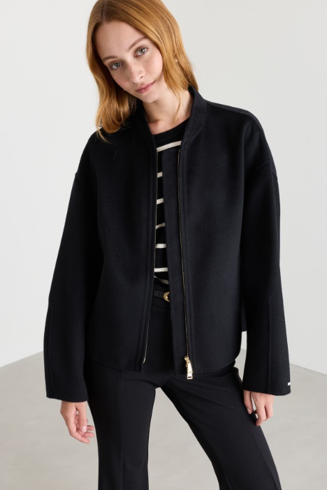 Wool Bomber Jacket - Intrend