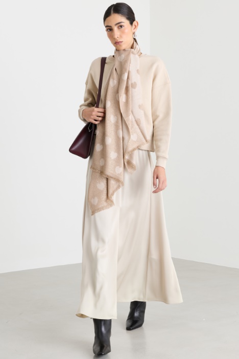 Flared satin skirt - Intrend