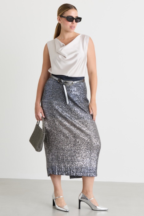 Ombré sequin skirt - Intrend