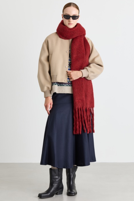 Bell-shaped wool skirt - Intrend